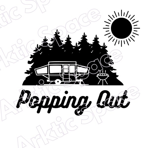 Popup Camper Svg Etsy
