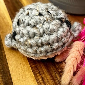 Baby Crochet Whale, Handmade Plushie, Mini Sea Creature Gift