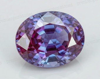 6x8-10x12mm Alexandrite Stone Loose Oval Shape Gemstone,Color Change June Birthstone For Jewellery Making