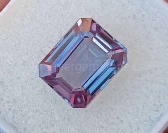 Pierre d'alexandrite en vrac, forme octogonale, pierre de naissance de juin pour bague et bijoux 6 × 8 MM-10 × 12 MM