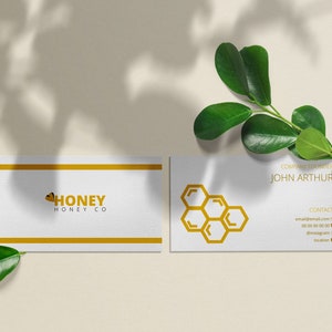 Modèle carte de visite modifiable et imprimable / Business card template editable / Canva