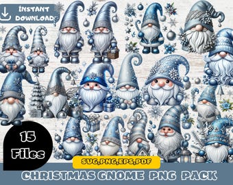 Zilverblauwe kerstkabouter-clipart png | Zilverblauwe clipart, vakantiekabouters png, kerstdecor png, zilveren kabouter png, kerstclipart