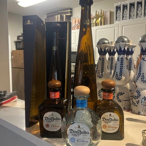 All Types Don Julio EMPTY bottles (READ DESCRIPTION) (Blanco, Repo, Añejo, 1942)