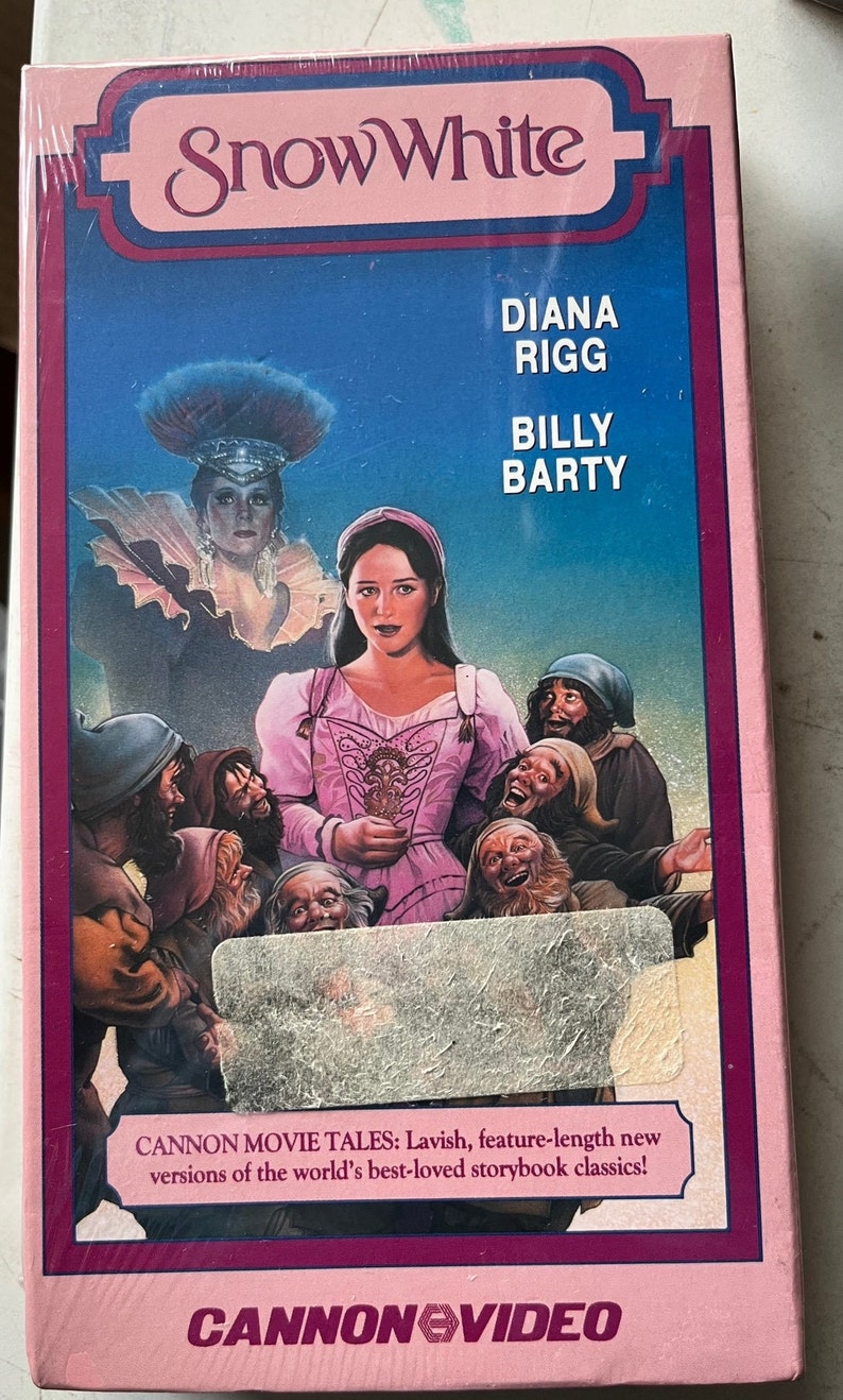 Snow White VHS Diana Rigg Billy Barty Sarah Patterson Sealed Etsy