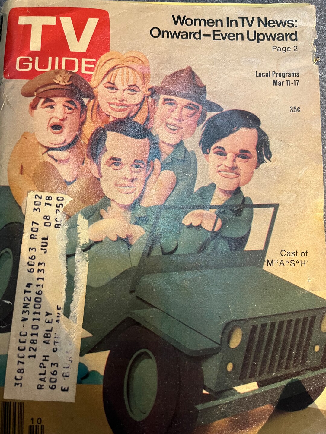 TV Guide Magazines the Cast of Mash 1978 Etsy
