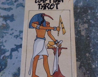 Egyptian Tarot Deck: 1990s Fournier, 78 Cards with Instructions