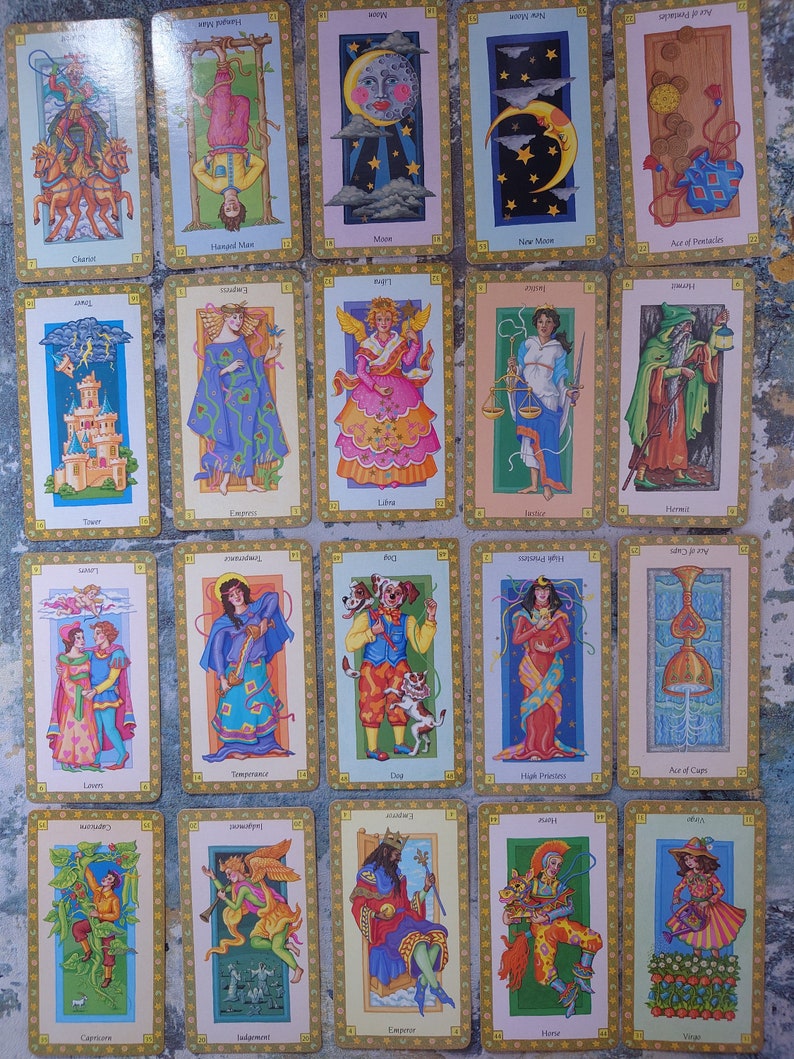 Russell Grants Astro Tarot and guide book, Vintage tarot deck, Pre-owned image 5