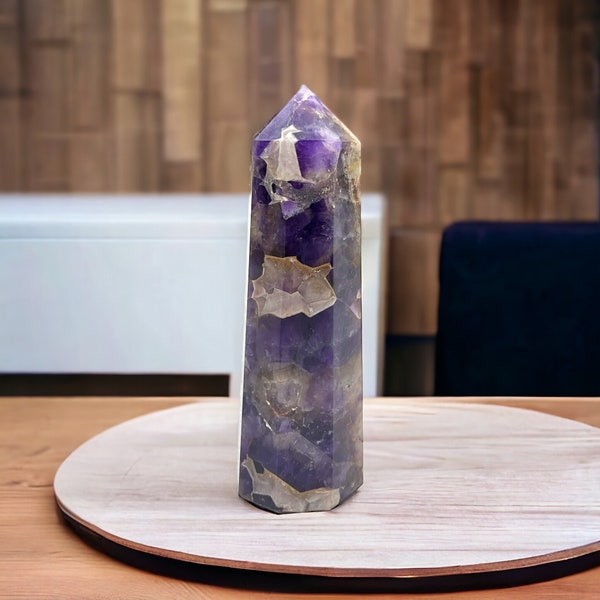 Amethyst tower/tower point/crystal tower for healing/point crystal
