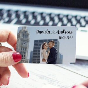 LoveCard mit Namen und Datum Brautpaar - personalisierte Geschenkkarte für Deinen Liebsten