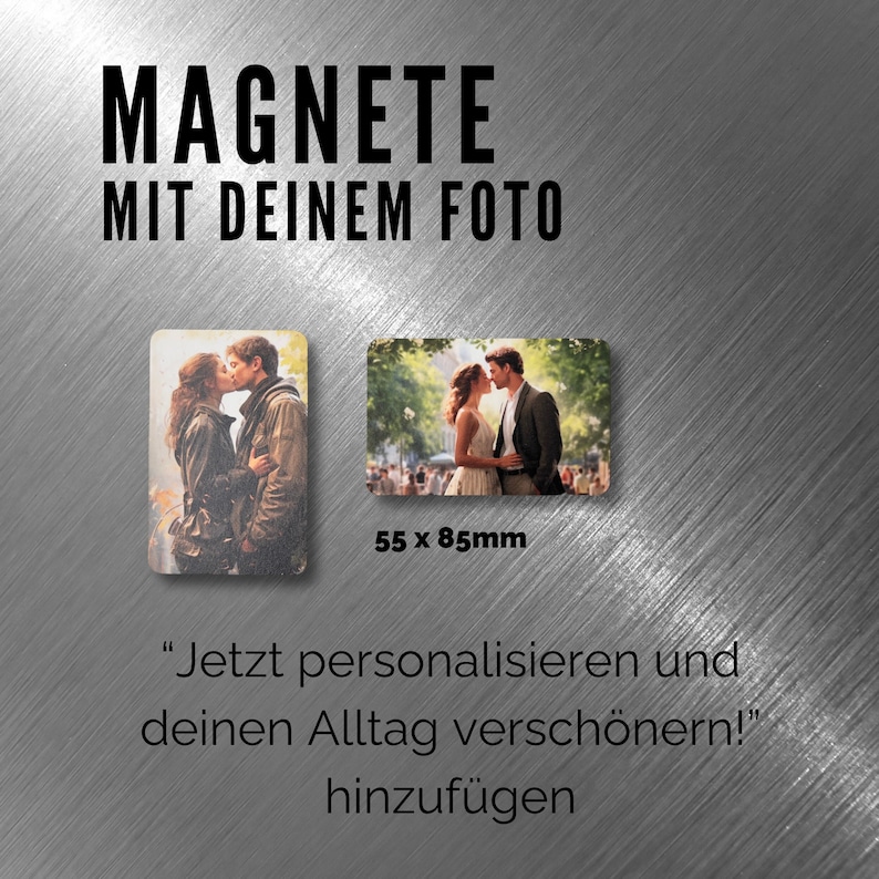 Foto-Magneten mit deinem Foto im 55x85mm Format Bild 1