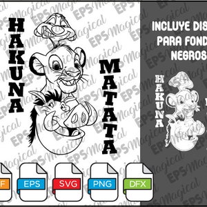 lion king SVG, EPS, hakuna Vector, Clipart, timon pumba simba SVG, Pdf, Couple shirt, Comedy vector, surrounded