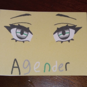 Pride Flag Anime Eyes Stickers