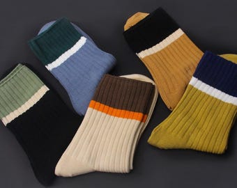 Women's Retro Colour Block Socks