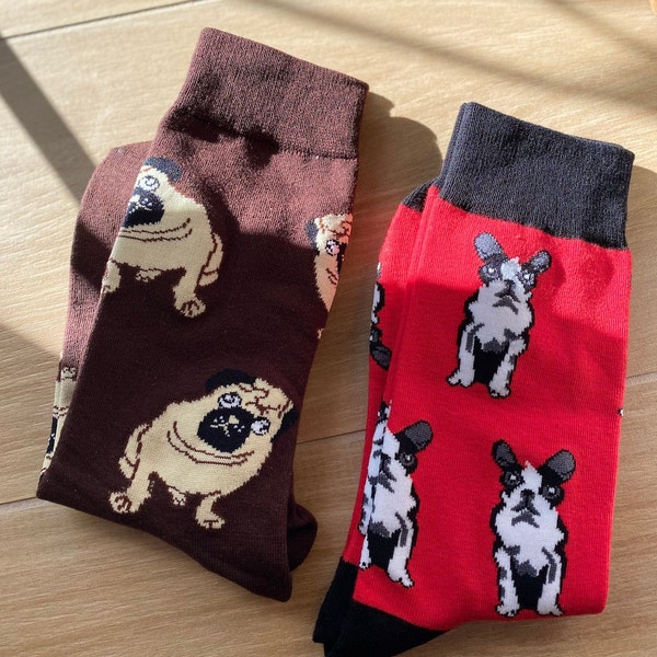 The Dog Print Crew Sock