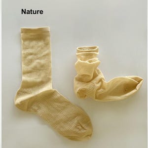PRE-ORDER: Summer Sheer Silk-Blend Socks | Lightweight Breathable Women’s Socks Nature