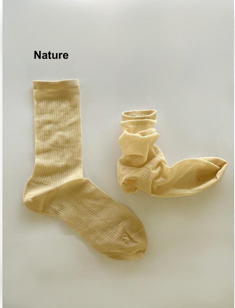 PRE-ORDER: Summer Sheer Silk-Blend Socks | Lightweight Breathable Women’s Socks Nature