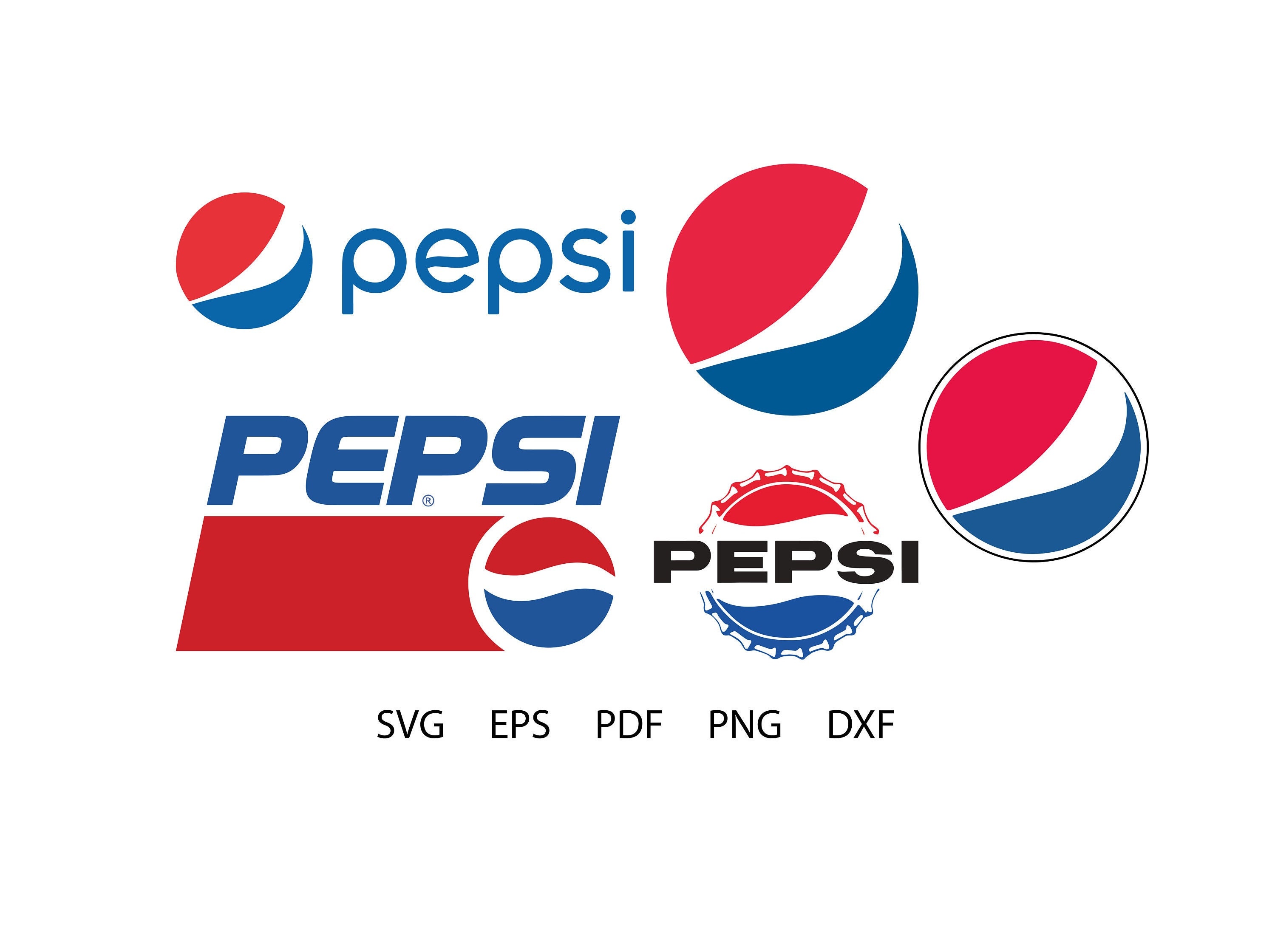 Pepsi Svg Pepsi Image Pdf Png Dxf Eps Etsy UK