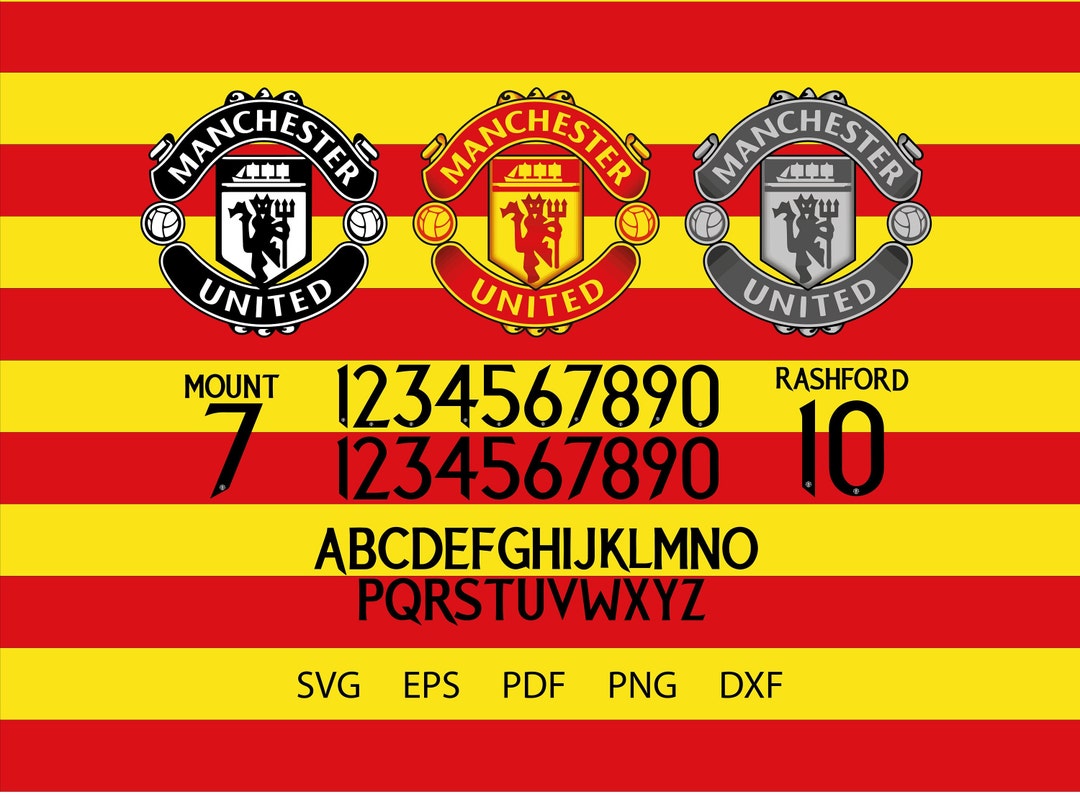 Manchester United Svg Manchester United Font Image Eps Etsy