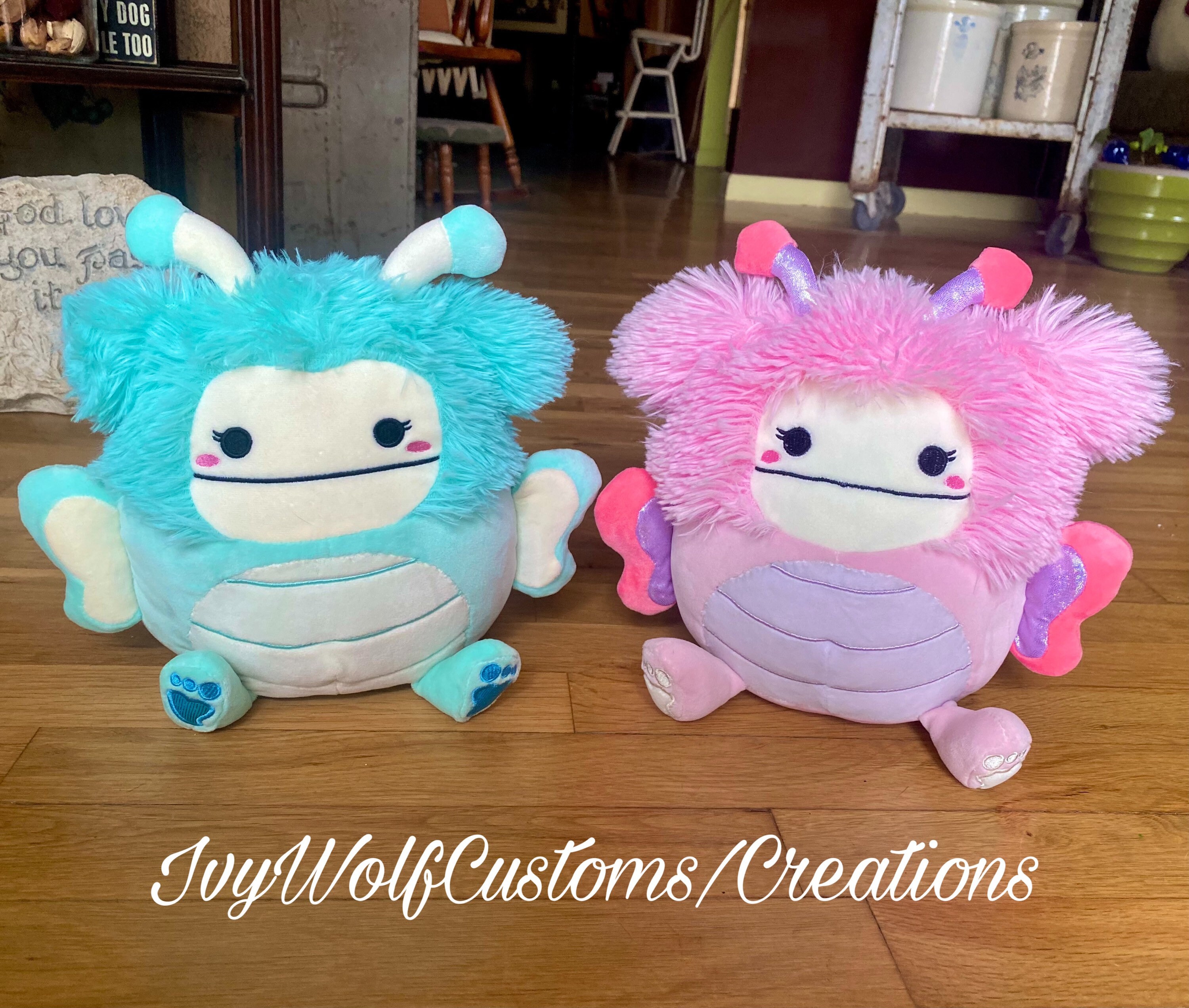 Custom Handmade Joelle and Brina optional Delilah Butterfly Bigfoot  Squishmallows bundle -  Canada