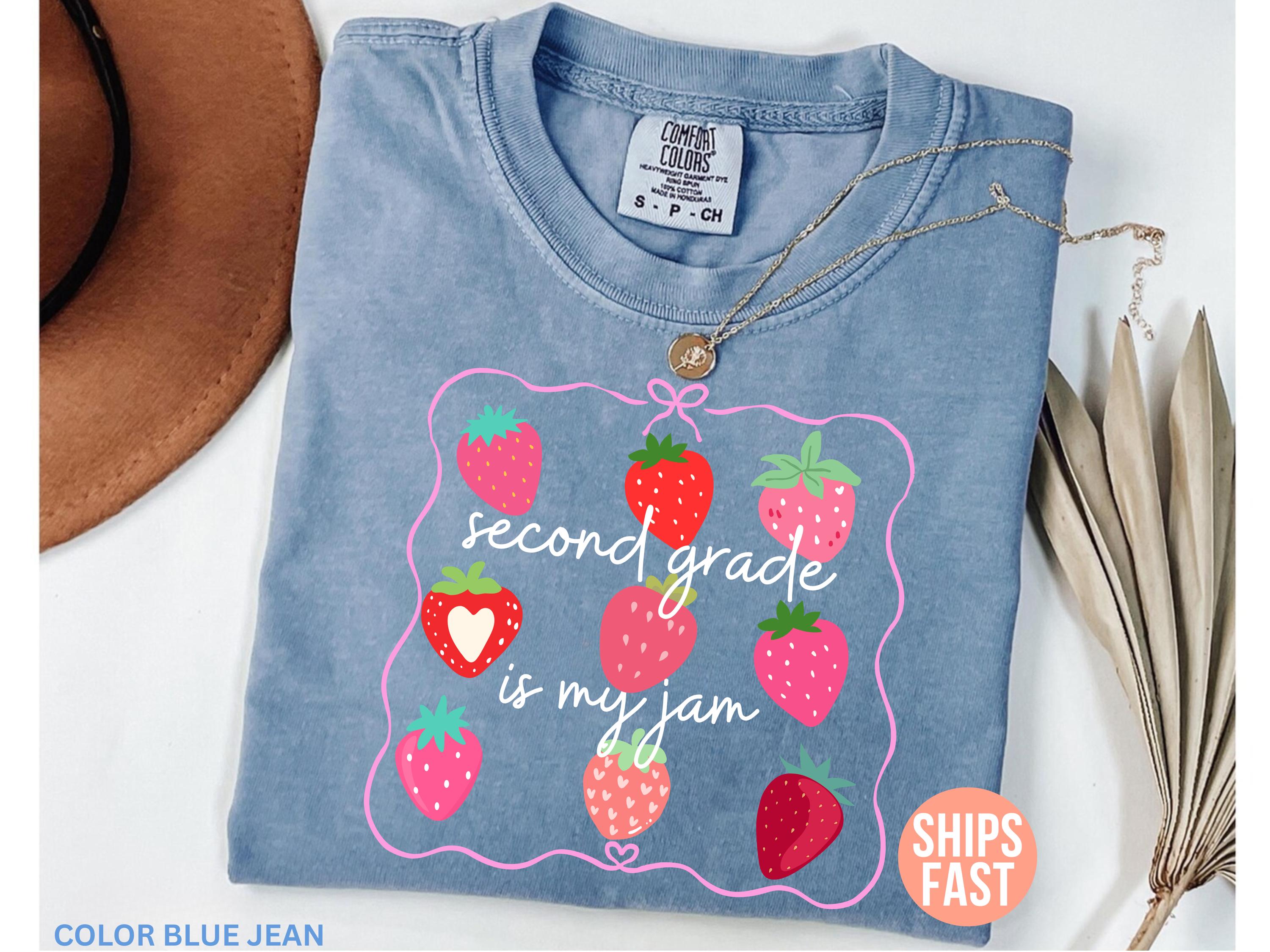 Comfort Colors® Second Grade Teacher Shirt, Second Grade is My Jam Shirt, 2nd Grade Teacher Shirt, Teacher Team Shirt, Teacher Appreciation