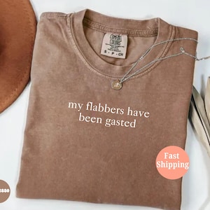 Comfort Colors® Meine Flabbers wurden Gasted Shirt, lustiges Humor Shirt, Flabbergasted Shirt, lustiges Shirt für Frauen, sarkastisches Shirt, Meme T-Shirt