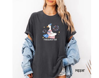 Silly Goose 4th of July Shirt, Patriotic Shirt, Independence Day Shirt, USA American Flag Shirt, Fourth of July Tee, Funny 4th of July Shirt