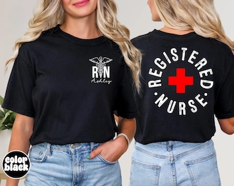 Camiseta de enfermera titulada personalizada, camiseta de enfermera titulada, camiseta de enfermera titulada, regalo de graduación de enfermera, camiseta de enfermera titulada, regalo para futura enfermera, camiseta de enfermera titulada