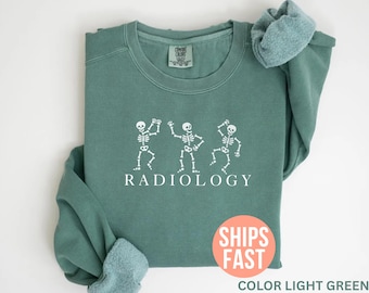 Comfort Colors® Radiology Sweatshirt, Rad Tech Sweatshirt, Gift for Rad Technologist X-Ray Tech Crewneck, Radiology Department Sweatshirt