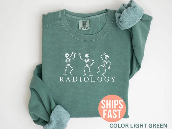 Comfort Colors® Radiology Sweatshirt, Rad Tech Sweatshirt, Gift for Rad Technologist X-Ray Tech Crewneck, Radiology Department Sweatshirt