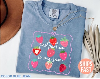 Camiseta "Postparto es mi pasión" de Comfort Colors®, camiseta de enfermera posparto, camiseta de enfermera de UCIN, camiseta de enfermera madre, camiseta de UCIP, camiseta de unidad materno-infantil