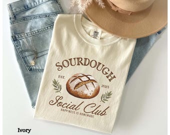 Sauerteig Social Club Shirt, Sauerteig Shirt, Sauerteig Mutter Shirt, lustiges Sauerteig T-Shirt, Bäcker Mutter Shirt, Sauerteig Geschenk für Bäcker