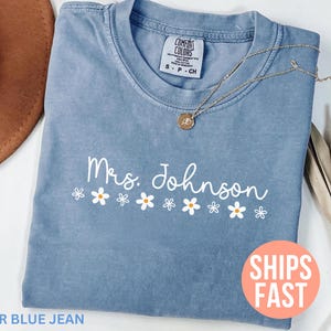 Camisetas personalizadas para maestros Comfort Colors®, camisetas para equipos de maestros, camisetas personalizadas para maestros, regalos de agradecimiento para maestros, camisetas para la vuelta al cole