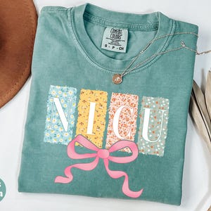 Comfort Colors® NICU Shirt, Neonatal Nurse T-Shirt, Neonatal Intensive Care Unit Tshirt, Nicu Crew Shirt, Nicu Team Tee, Baby Nurse T-shirt