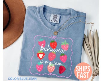 Comfort Colors® Verhaltensanalytikerin Shirt, Behaviour is My Jam, Verhaltenstherapie Shirt, Verhaltenstherapeutin, Behavior Tech, Behaviorspezialist