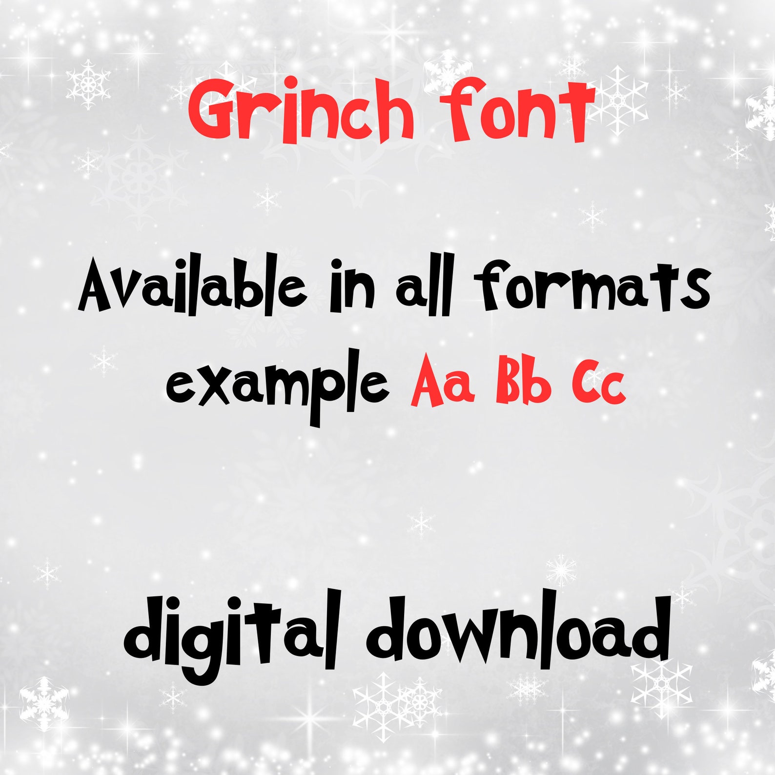 Grinch Font, Christmas Alphabet Fonts, Grinch Number, Grinch Clip Art