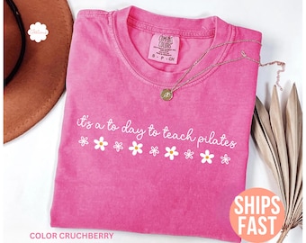 Comfort Colors® Pilates Shirt, Workout Pilates Lover Shirt, Yoga Shirt, Pilates Gift for Women, Pilates Instructor Shirt, Funny Pilates Gift