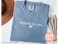 Comfort Colors® Napping For Two Pregnancy Announcement Shirt, Pregnancy Gift, Pregnancy Shirt, Baby Shower Gift, Mom To Be Shirt, Mom Shirts