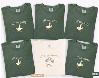 Comfort Colors® Bachelorette Party Shirt Funny Bachelorette Tee, Off to Party Bride Tee, Bridal Squad Matching Shirts, Bachelorette Weekend