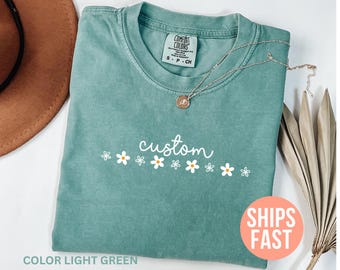 Camiseta personalizada Comfort Colors®, camiseta con texto personalizado, camiseta con texto personalizado, camiseta de despedida de soltera personalizada, camiseta personalizada para adultos, camiseta personalizada