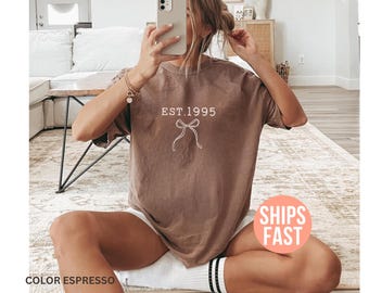 Comfort Colors® 30th Birthday Shirt, Chapter 30th Birthday Shirt, 30th Birthday Shirt, Custom Birth Year Shirt, In My Thirties Era, 1995 Tee