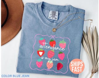 Comfort Colors® Anwesenheit ist mein Jam-Shirt, Front Office Squad-Shirt, Front Office-Shirt, Sekretärin-Shirt, Büroangestellte, Schulsecretarin
