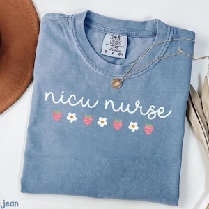 NICU Nurse Shirt, Strawberry Nicu Nurse T-Shirt, Nicu Nurse Gift, Gift For Nicu Nurse, Neonatal Intensive Care Unit, Neonatal ICU Nurse Tee