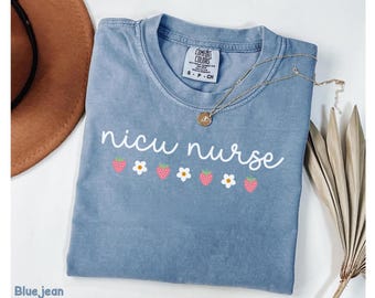 NICU Nurse Shirt, Strawberry Nicu Nurse T-Shirt, Nicu Nurse Gift, Gift For Nicu Nurse, Neonatal Intensive Care Unit, Neonatal ICU Nurse Tee