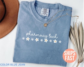 Comfort Colors® Pharmacy Tech Shirt, Pharmacist Technician Shirt, Pharmacy Student Tee, Pharmacist Shirt, Pharmacy Tech Gift, Pharmacy Gift