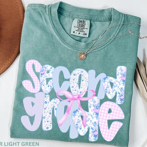 Second Grade Teacher Shirt Comfort Colors®, Coquette 2nd Grade Teacher Shirt, Elementary Teacher Shirt, 2nd Grade Tshirt, Teacher Team Shirt