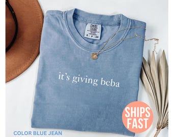 Comfort Colors® It's Giving BCBA Shirt, Board Certified Behavior Analyst Shirt, Aba Therapy Shirt, Special Education Shirt, BCBA Gifts