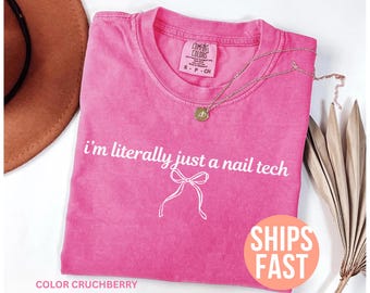 Comfort Colors® Nagel Techniker Shirt, Nagel Techniker Geschenk, Geschenk für Nagel Techniker, Nageldesigner T-Shirt, Nageldesigner Geschenk, Nageldesigner, Kosmetik Geschenk
