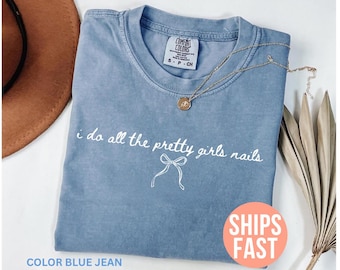 Comfort Colors® Nail Tech Shirt, Geschenk für Nageltechniker, Nageldesigner Shirt, Nageldesigner Geschenk, Nageltechniker, Nageldesigner, Manikürist Shirt