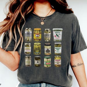 Dosengurken-Shirt, Comfort Colors® Pickle-T-Shirt, Gurken-Liebhaber-Shirt, Vintage-Gurkenglas-Shirt, Damen-Gurken-Shirt, lustiges Gurken-Shirt