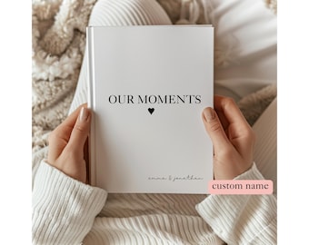 Cuaderno personalizado para pareja, diario de relaciones, diario de cartas de amor, regalo personalizado para el primer aniversario de matrimonio, libro para parejas.